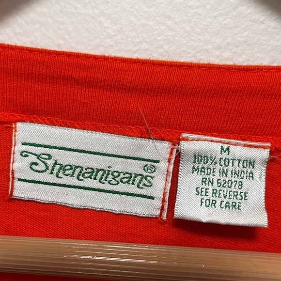VINTAGE Shenanigans Embroidered Long Sleeve Cotton Halloween Shirt Size medium - Picture 9 of 12